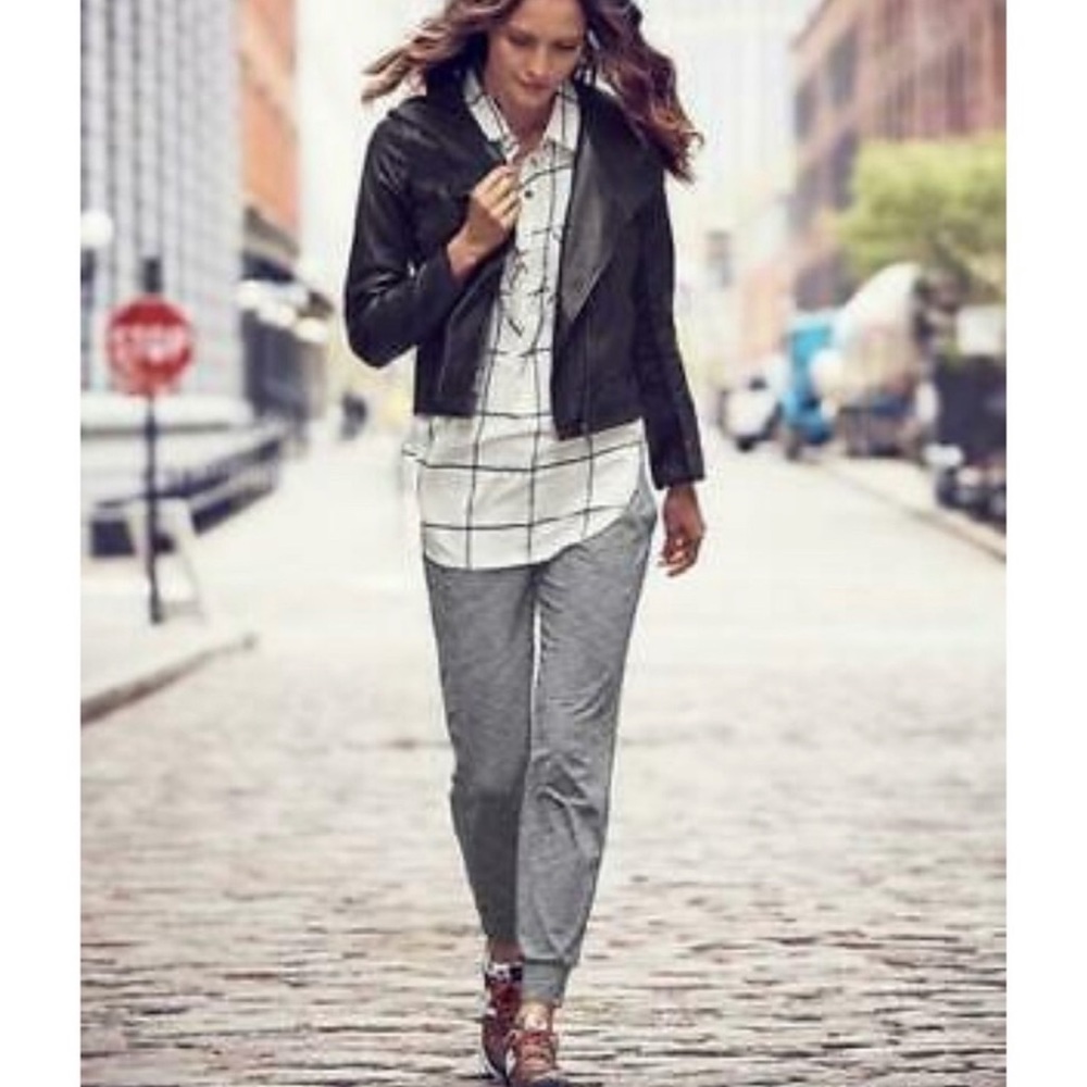 Athleta Presidio Windowpane Tunic Button Down